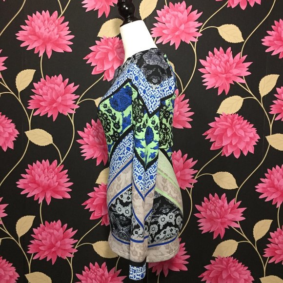 Hale Bob Multicolored Chevron Printed Tunic - Picture 3 of 6